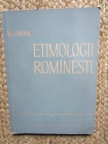 Al. Graur - Etimologii rom&acirc;nești (1963)