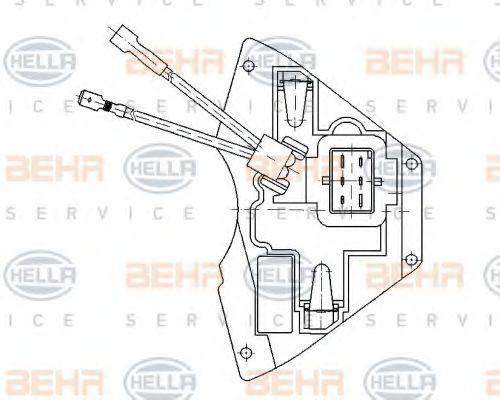 Rezistenta trepte aeroterma AUDI A4 (8D2, B5) (1994 - 2001) HELLA 5HL 351 321-171