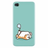 Husa silicon pentru Apple Iphone 4 / 4S, Cute Corgi