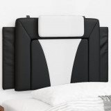 VidaXL Pernă pentru tăblie pat, negru și alb, 90 cm, piele artificială