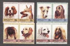 Bequia St. Vincent Grenadines 1985 Dogs, pairs, MNH M.036 foto