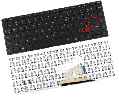 Tastatura HP ProBook 445 G6 layout US fara rama enter mic, ProBook 445 G7 layout US fara rama enter mic foto