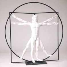 Omul vitruvian-Leonardo da Vinci, colectie Parastone Mouseion 3D, rasina fier foto