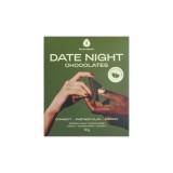 Ciocolată afrodisiacă unisex THE OH COLLECTIVE Date Night Chocolates, carte de joc inclusă &ldquo;Adevăr sau Provocare&rdquo;, cu matcha și căpșuni, 50 g (verde)