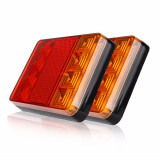 Set Lampa LED Spate Stinga si Dreapta pentru Camion Remorca Autobus 8LED-uri 12V