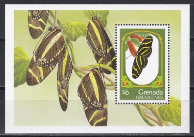 Grenada Grenadine1993 - Fluturi, Colita, MNH foto