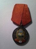 Medalia 1947 - 1952 , a 5 a Aniversare a Republicii Populare Romane - RPR , metal si email