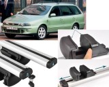 Set Bare Transversale Aluminiu Gri ALM Fiat Marea Break, 121cm, cu Cheie