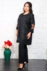 Compleu Elegant din 3 piese Fiesta Negru - 60Marimea