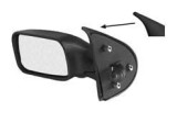 Oglinda exterioara Fiat Punto I (176) 10.1993-09.1999 partea stanga Best Auto Vest crom plana carcasa neagra cu incalzire, cu 3 usi
