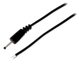 Cablu Alimentare 2x0,5mm2 DC Mufă Dreaptă Negru 1,5m