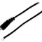 Cablu Alimentare 2x0,5mm2 DC Mufă Dreaptă Negru 1,5m