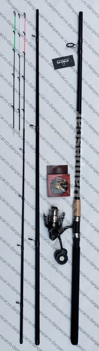 SET FEEDER Lanseta PROFL SPIRADO Feeder 3,90m + Mulineta FEEDER QFC4000 si fir