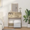 VidaXL Masă de toaletă Stejar Sonoma 79 x 41 x 140 cm Lemn compozit