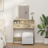 Cumpara ieftin Masă de toaletă cu sertare, stejar sonoma, 79x41x140 cm