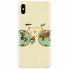 Husa silicon pentru Apple Iphone XS Max, Retro Bicycle Illustration