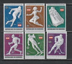 Burundi 1976 - Jocurile Olimpice de Iarna - Innsbruck 6v MNH