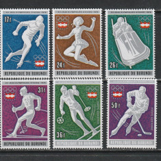 Burundi 1976 - Jocurile Olimpice de Iarna - Innsbruck 6v MNH