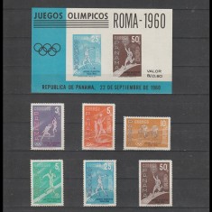 Jocurile Olimpice Roma 1960 - Panama 1960 - MNH