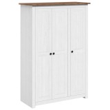 Cumpara ieftin Sifonier cu 3 usi, alb, 118 x 50 x 171,5 cm, pin gama Panama