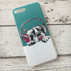 Husa iPhone 7 Plus si 8 Plus Silicon Model Printed Dog Music foto