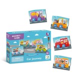 Set magnetic pentru copii Calatorie cu masina, 8 piese, 3 ani+