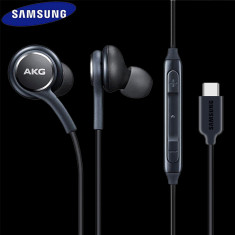 Casti In-Ear Type-C Samsung - Tuned by AKG Microfon Galaxy S20 S10 S9 Note10+ 9 8 Lite Plus Ultra - Bulk foto