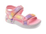 Cumpara ieftin Sandale SKECHERS roz, UNICORN DREAMS, din material textil