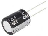 Condensator Electrolitic THT 22uF 400V &Oslash;16x20mm