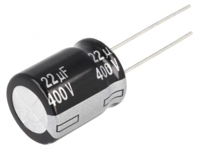 Condensator Electrolitic THT 22uF 400V &amp;Oslash;16x20mm foto