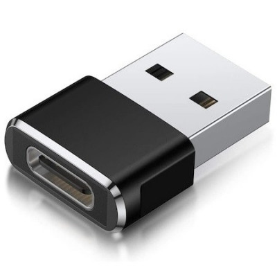 Adaptor mini USB tip C la USB, viteza rapida de transfer - Negru foto