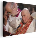 Tablou Papa Ioan Paul al II-lea 1566 Tablou canvas pe panza CU RAMA 30x40 cm
