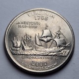 &frac14; Dolar 2000 (P) (Sfert de dolar) - Monedă comemorativă - Statul Virginia