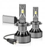 Set 2 Becuri Auto Led h7 V80, Canbus, 200W, 6000K, 12000 lm