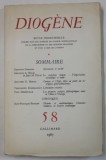 DIOGENE , REVUE TRIMESTRIELLE , No. 58 , 1967