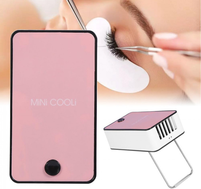 Gfted Eyelash Blower Uscător Extensie Glue Dry Mini Fan Portable USB Air Conditi
