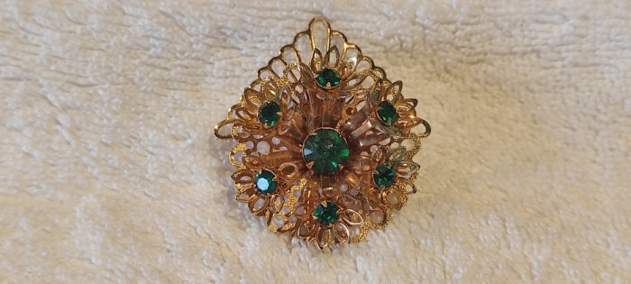 BROSA unica VIENEZA 1900 AUSTRIA manopera EXCEPTIONALA vintage SUPERBA de efect