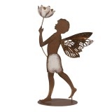 Cumpara ieftin Figurina Baietel metal maro 20x8x36 cm