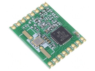 Modul RF emiţător-receptor FM FSK 868MHz SPI foto