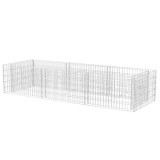 Cumpara ieftin Strat inaltat gabion, 270 x 90 x 50 cm, otel