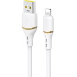 Cablu Date si Incarcare USB-A - Lightning Dudao L25L, 30W, 1m, Alb