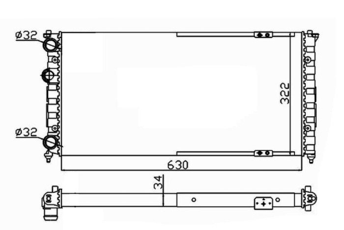 NRF 58135 Radiator, racire motor