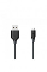 Cablu de date Anker MicroUSB 0.9m Negru foto