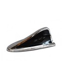 Ornament Antena Auto Coada de Rechin, Negru/Argintiu