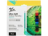 Creioane colorate ultra soft Mont Marte 18 buc/set