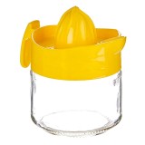 Storcator manual de citrice Arte, recipient sticla, 300ml, galben