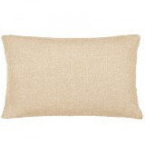Husa perna Jemidi 40x60 cm crem poliester uni, fata de perna decorativa cu fermoar, aspect in, hidrofuga