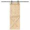 vidaXL Ușă glisantă cu set de feronerie 85x210 cm, lemn masiv de pin 3332756