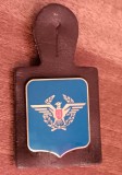 QW8 8 - Insigna - tematica militara - vultur pe laur - suport de piele