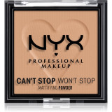 Cumpara ieftin NYX Professional Makeup Can&#039;t Stop Won&#039;t Stop Mattifying Powder pudra matuire culoare 06 Tan 6 g